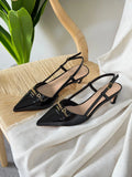 Dior Slingback Pumps Patent Calfskin