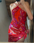 Pucci Pink Orchidee-print One-piece Swimsuit