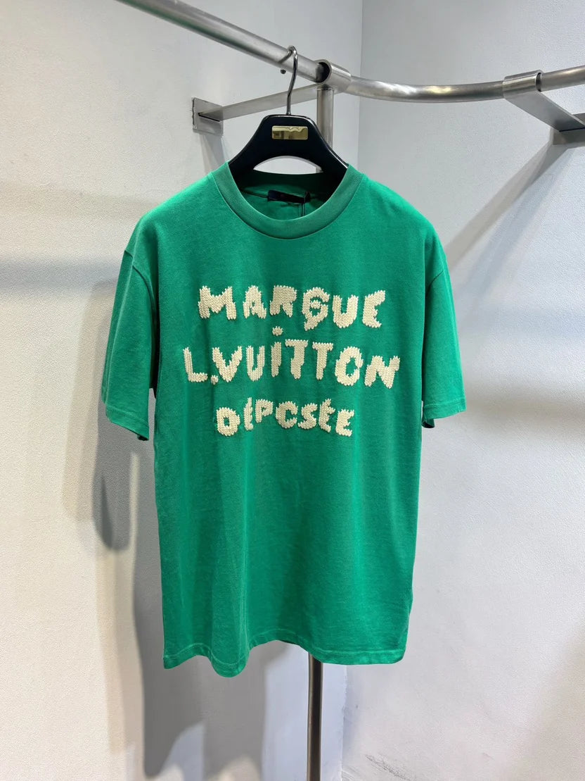 Louis Vuitton Embroidered Signature Short-Sleeved T-Shirt