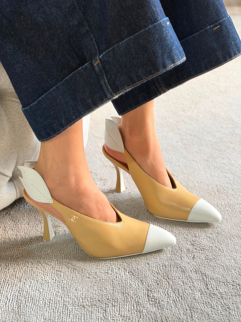 Chanel Slingbacks Lambskin 95mm Heel