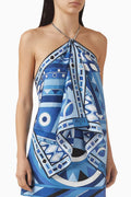 Pucci Vivara Print Sleeveless Silk Top