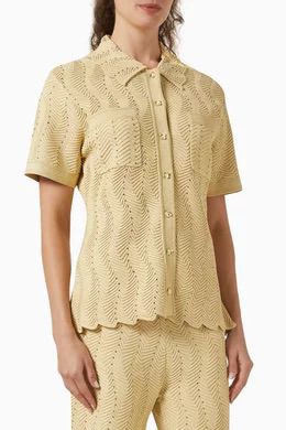 SANDRO Gold Rhinestone Knit set