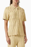 SANDRO Gold Rhinestone Knit set