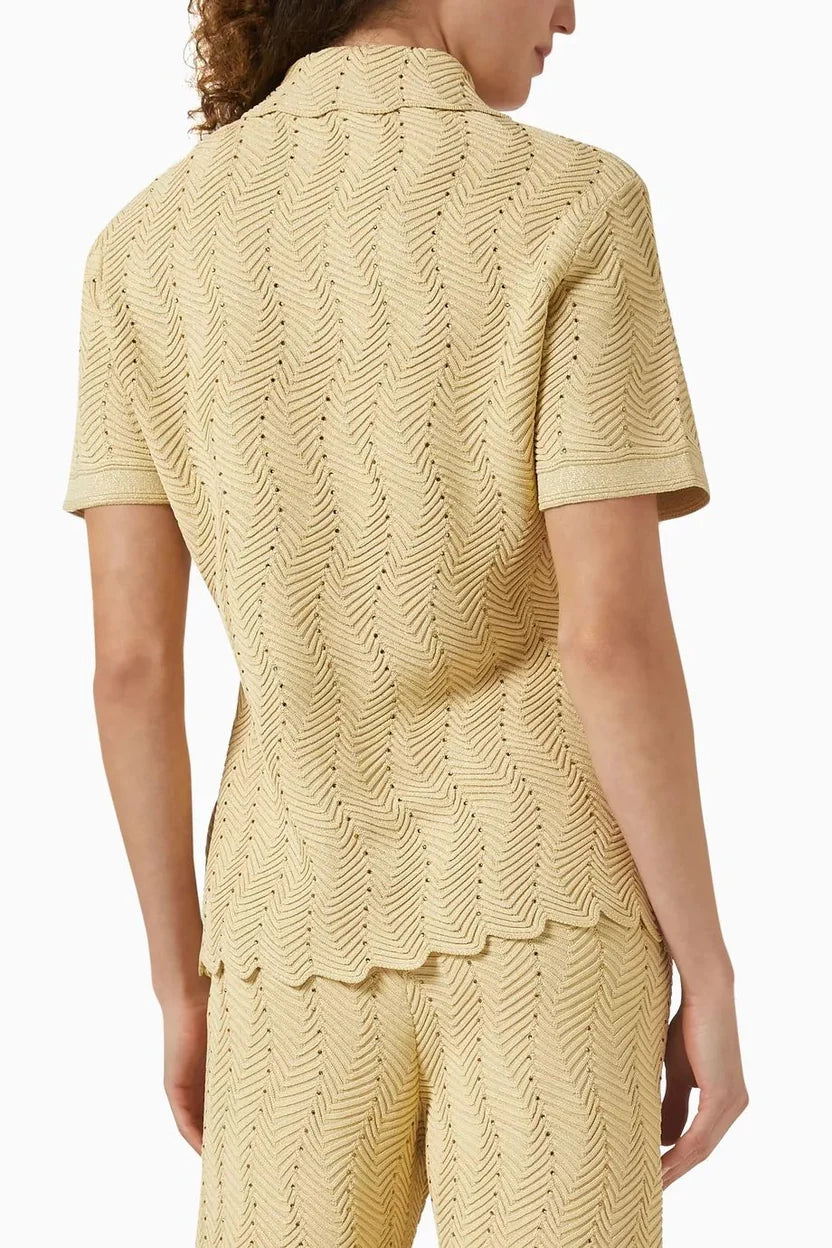 SANDRO Gold Rhinestone Knit set