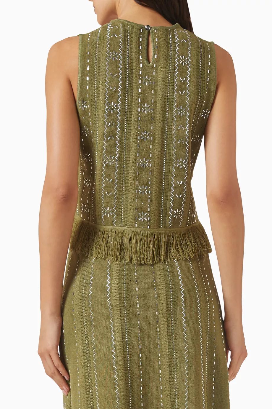 Maje Green Lilurex Fringe set