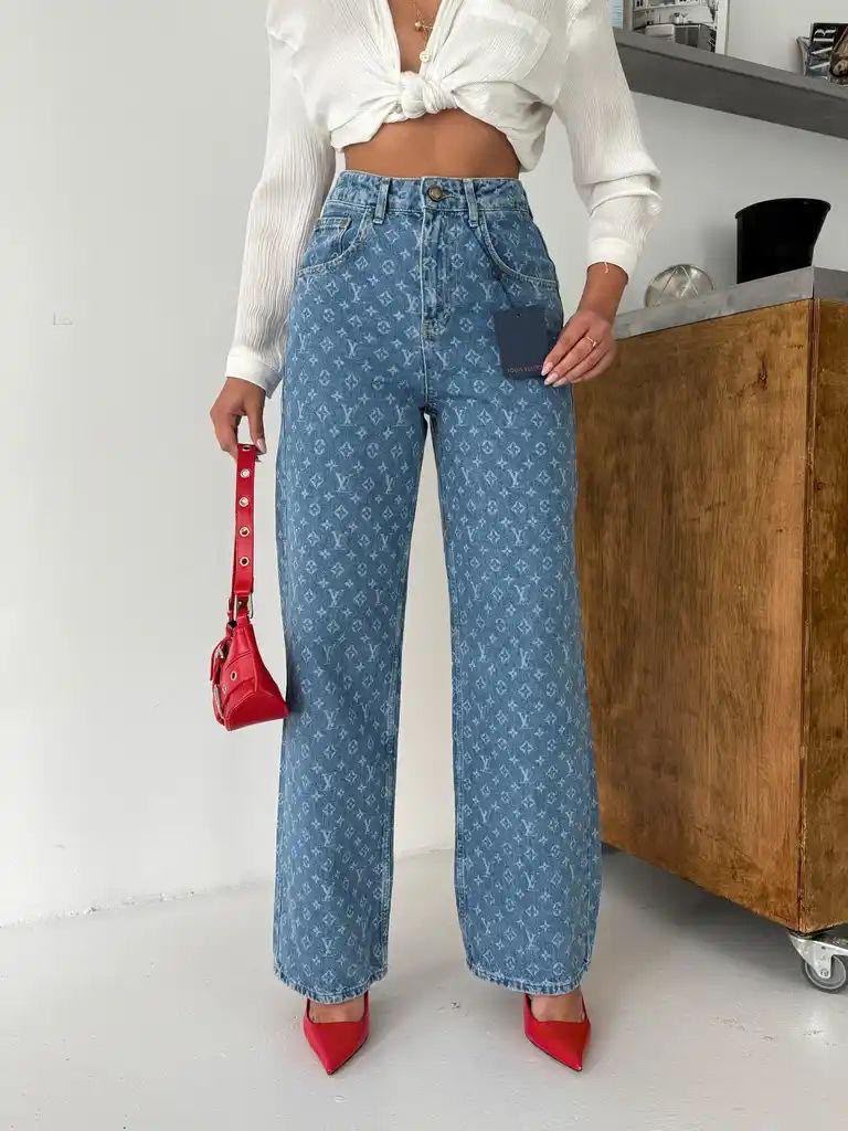 Louis Vuitton Monogram Flared Jeans