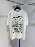 Louis Vuitton Velvet Jacquard Short-Sleeved T-Shirt
