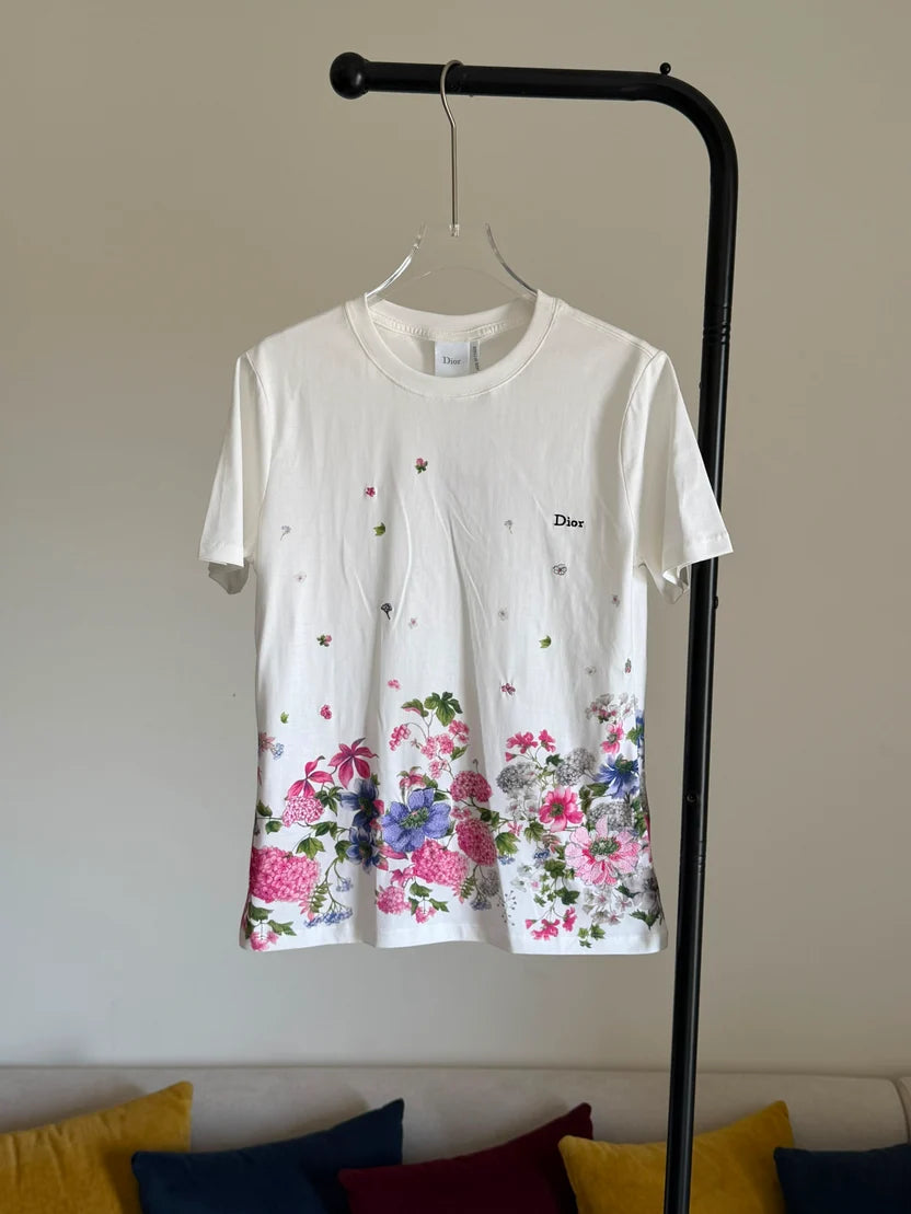 Dior Embroidered Fitted T-Shirt