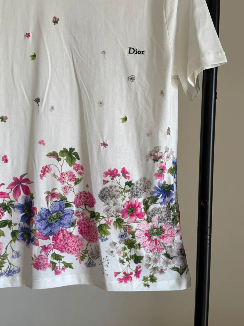 Dior Embroidered Fitted T-Shirt