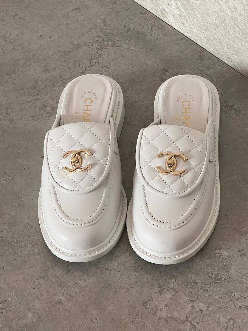 Chanel Loafers in Black Calfskin