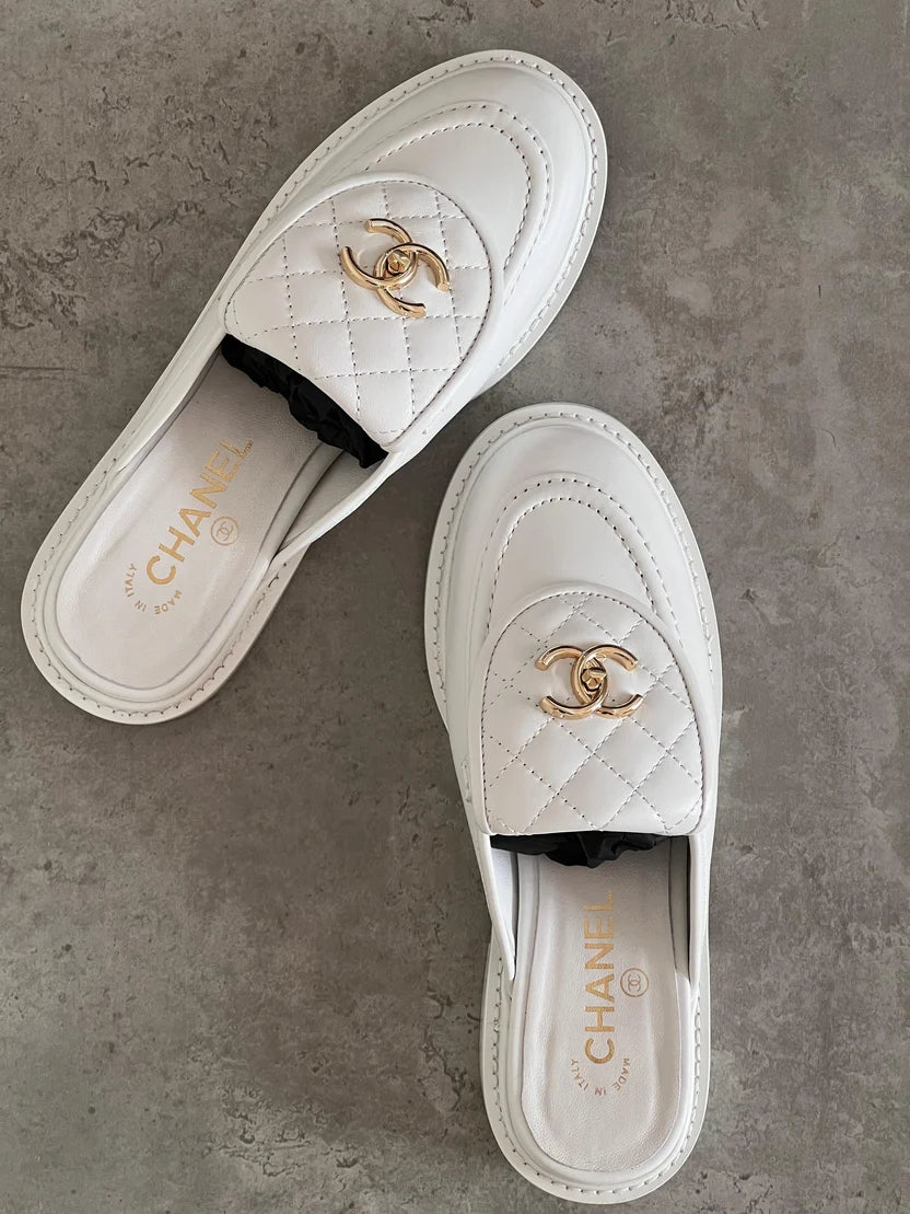 Chanel Loafers in Black Calfskin