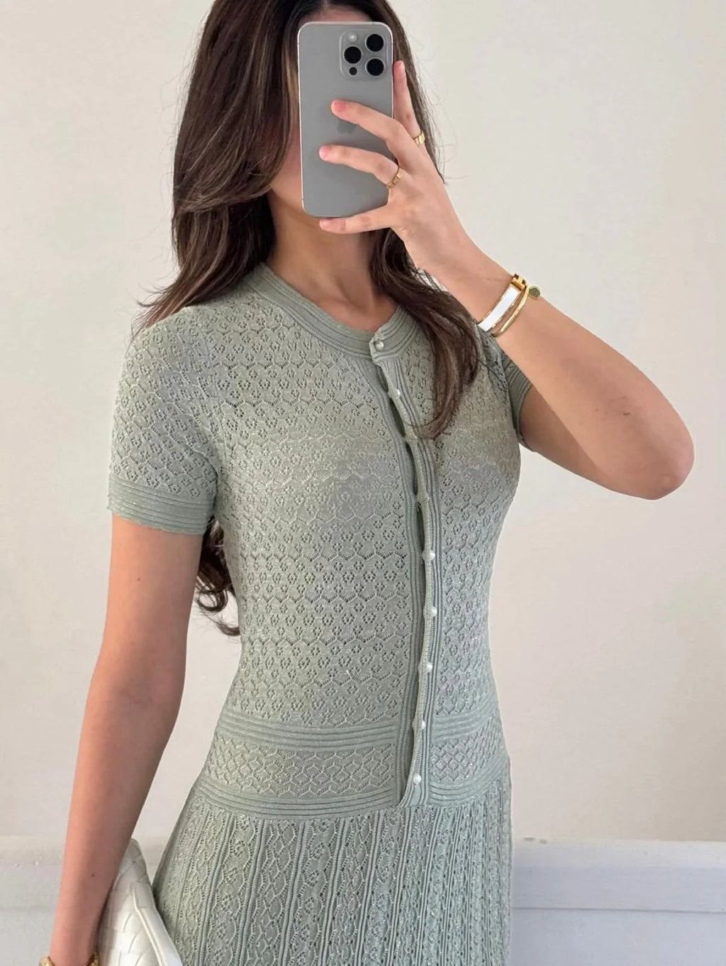 SANDRO Knit Maxi Dress