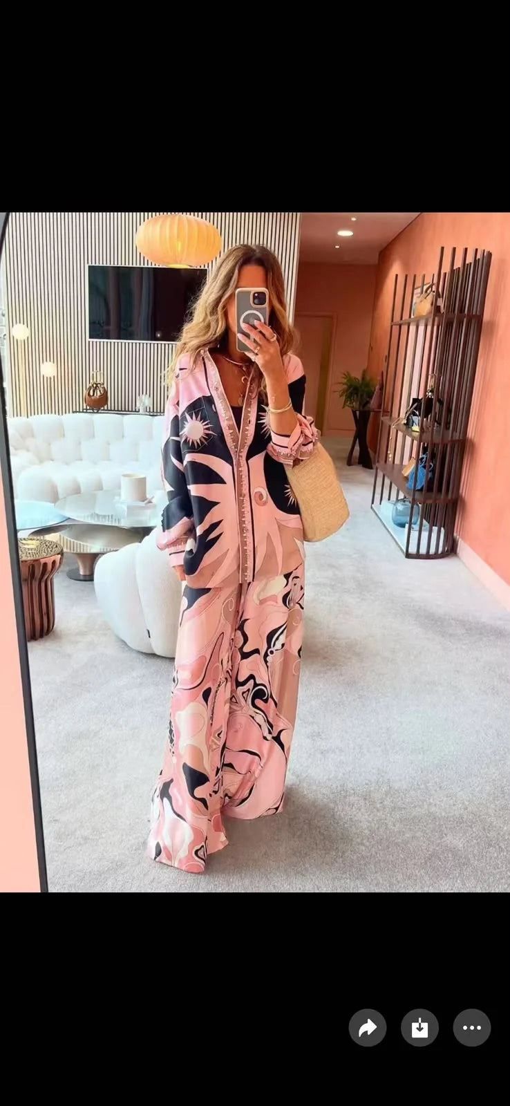 Pucci Neutral Stella-print Set in Silk
