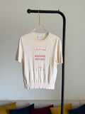 Dior Book Cover Short-Sleeved Fitted Sweater