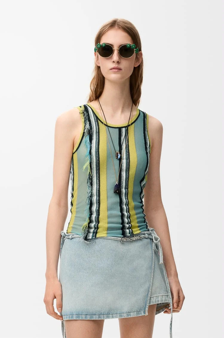 Loewe Top in viscose and cotton blend