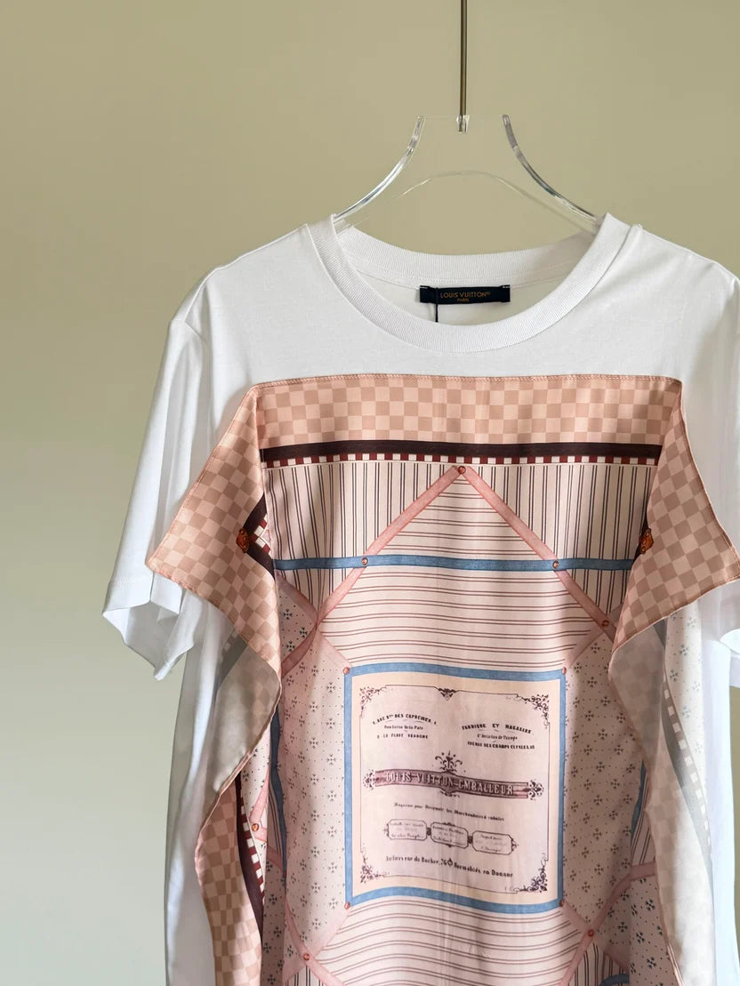 Louis Vuitton Scarf Printed T-Shirt