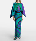 Pucci Orchidee and Soleil Print Silk Dress