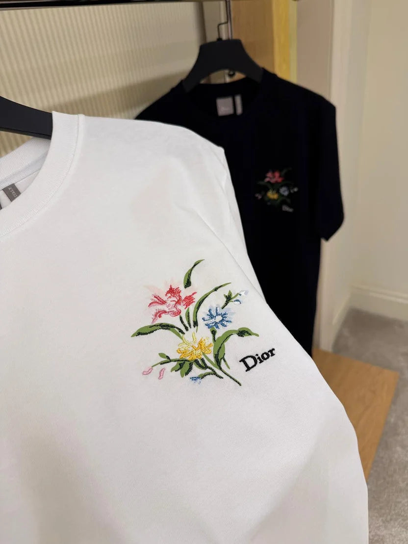 Dior T-Shirt with Dior Secret Garden Motif, Relaxed Fit