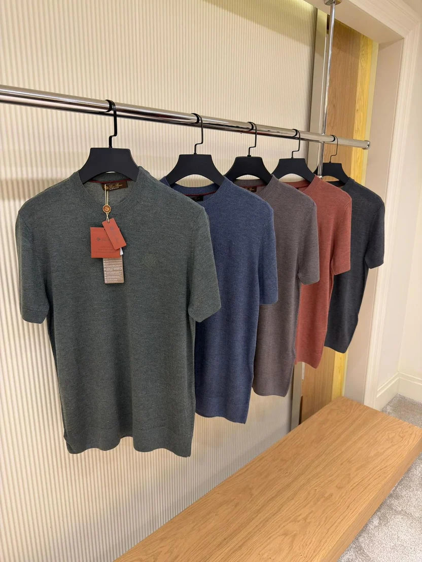 Loro Piana Embroidered Cotton Knit T-Shirt