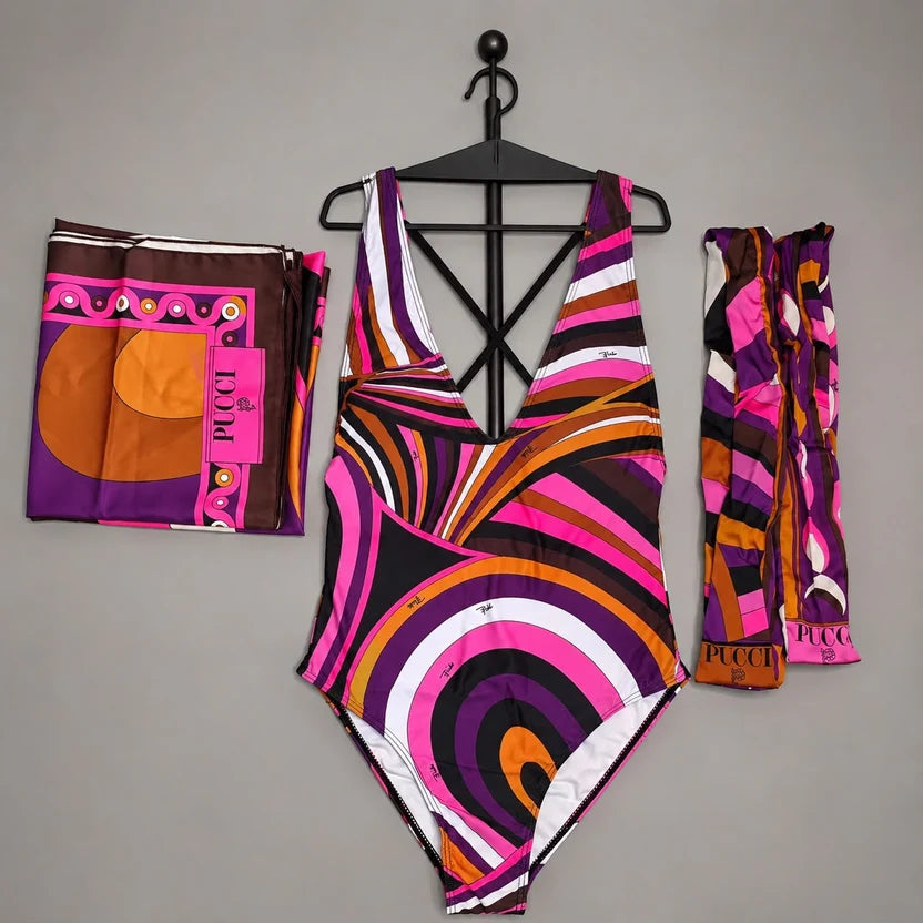 Pucci Iride Print Swimsuit