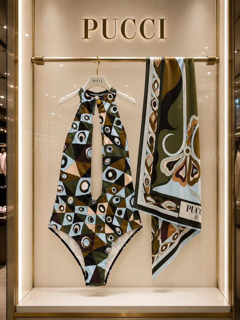 Pucci Occhi Print Swimsuit