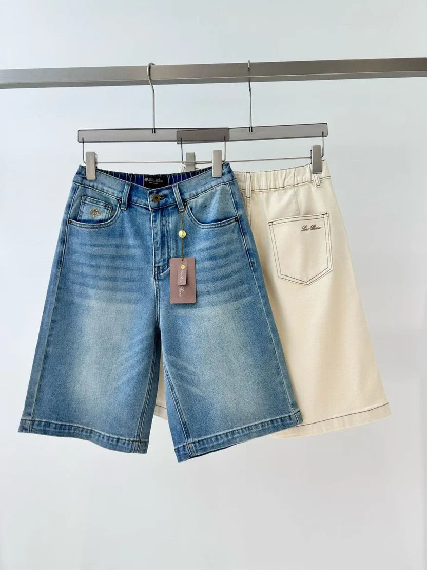 Loro Piana Quarona Denim Shorts
