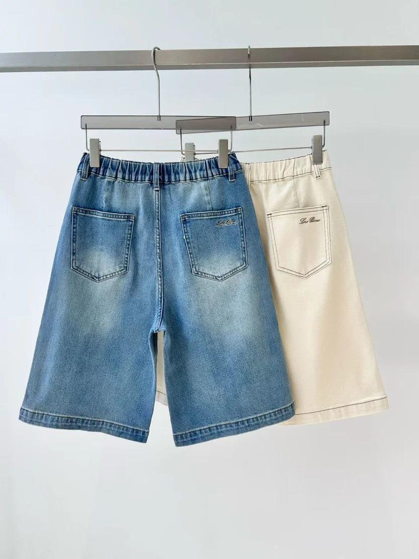 Loro Piana Quarona Denim Shorts