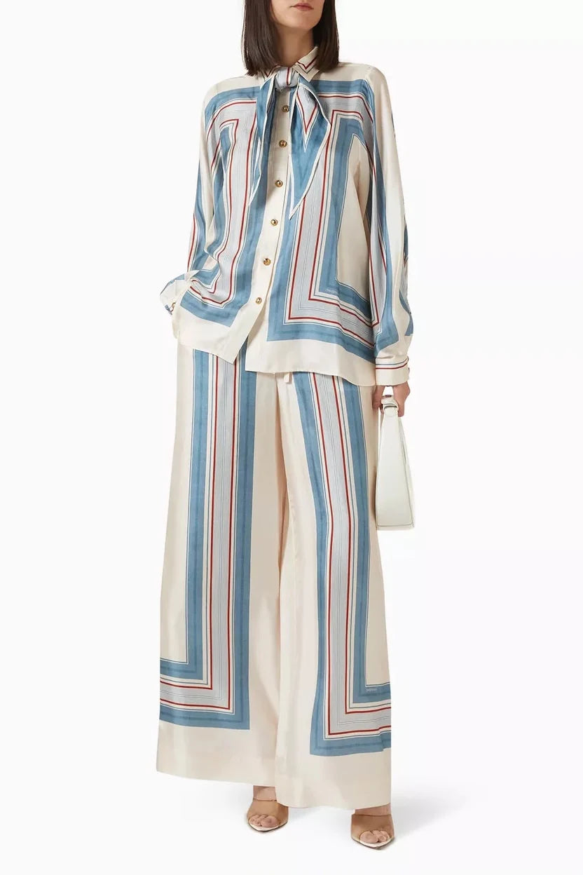 Zimmermann Striped Track Set in Silk