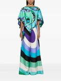 Pucci Multi Silk Wide-Leg Trousers Set