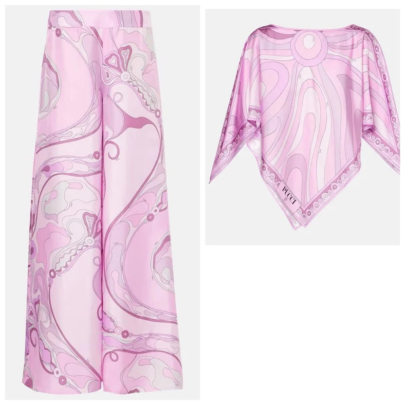 Pucci Pink Printed Silk Set