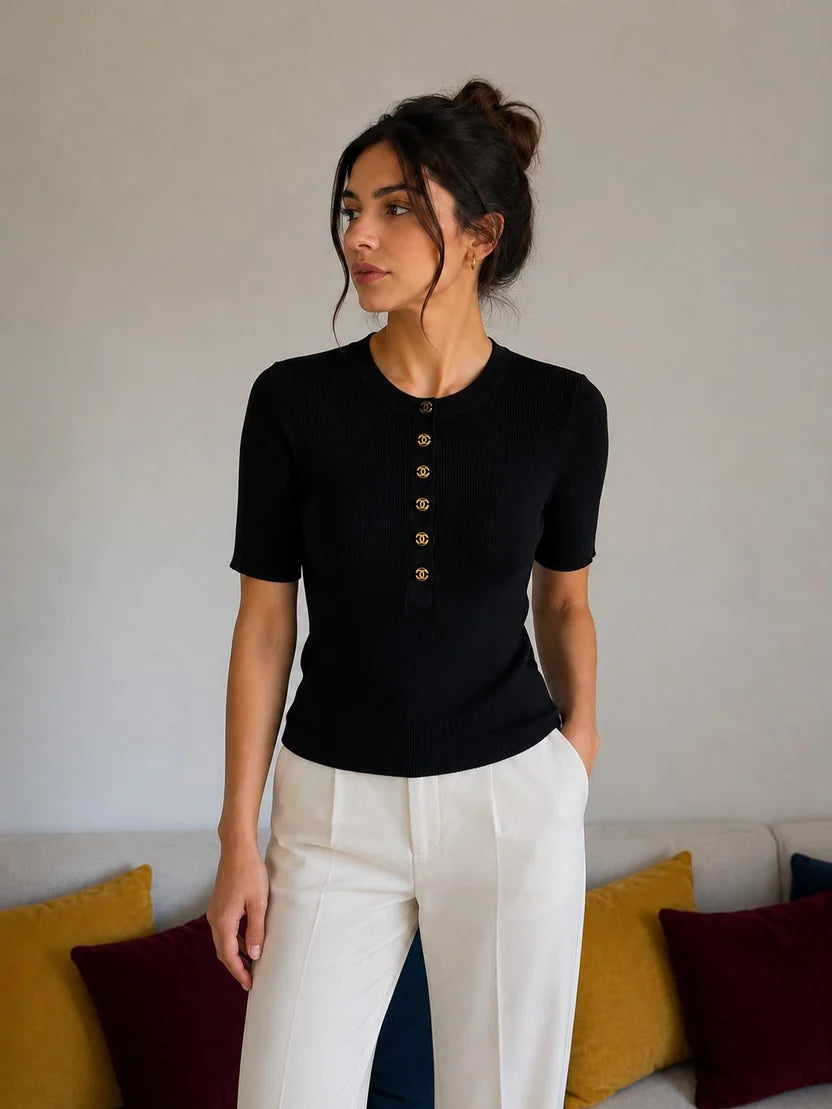 Chanel Short-Sleeved Top