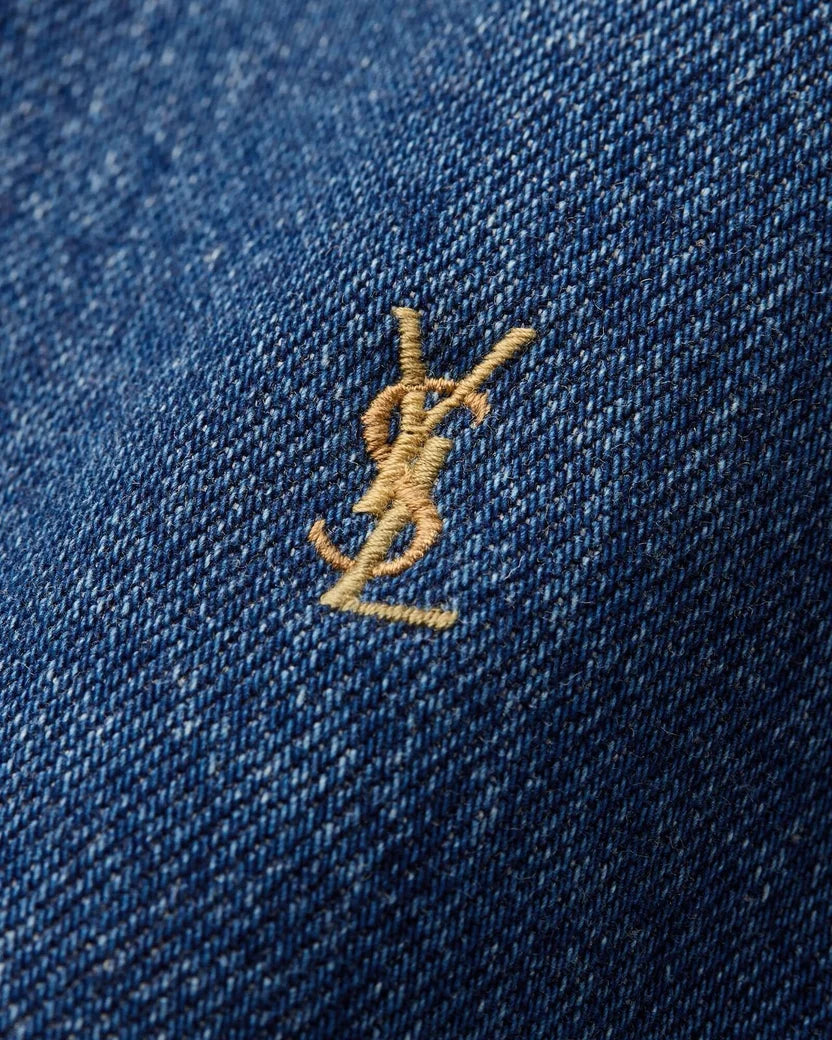 YSL Cassandre Shirt in Denim