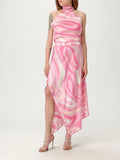 Pucci Pink Marmo Asymmetric Silk Set