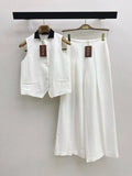 Loro Piana White Linen two-piece Set