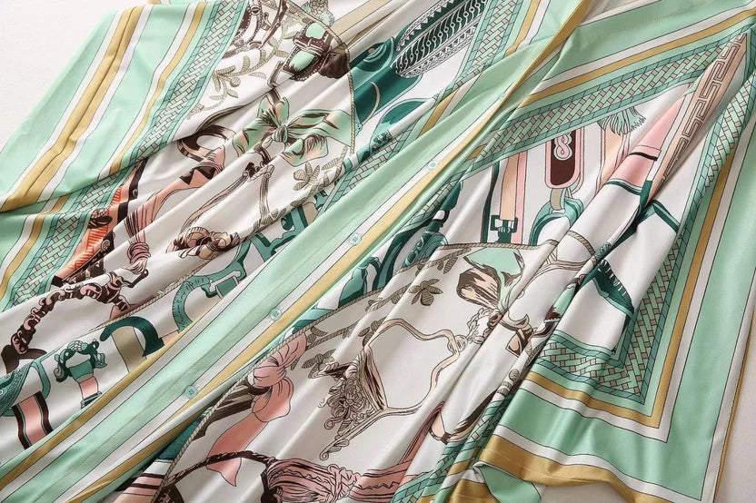 Pucci Printed Silk Kaftan