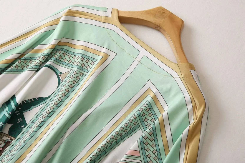 Pucci Printed Silk Kaftan