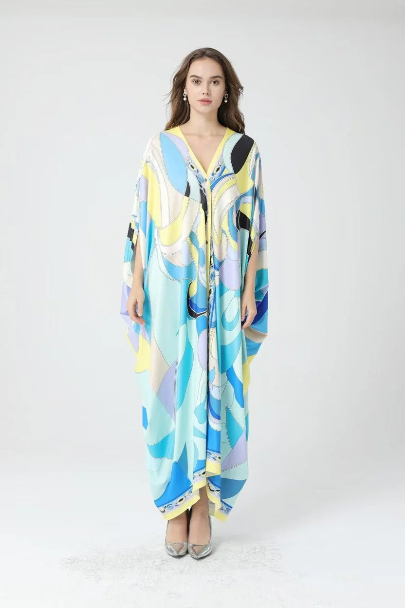 Pucci Printed Silk Kaftan