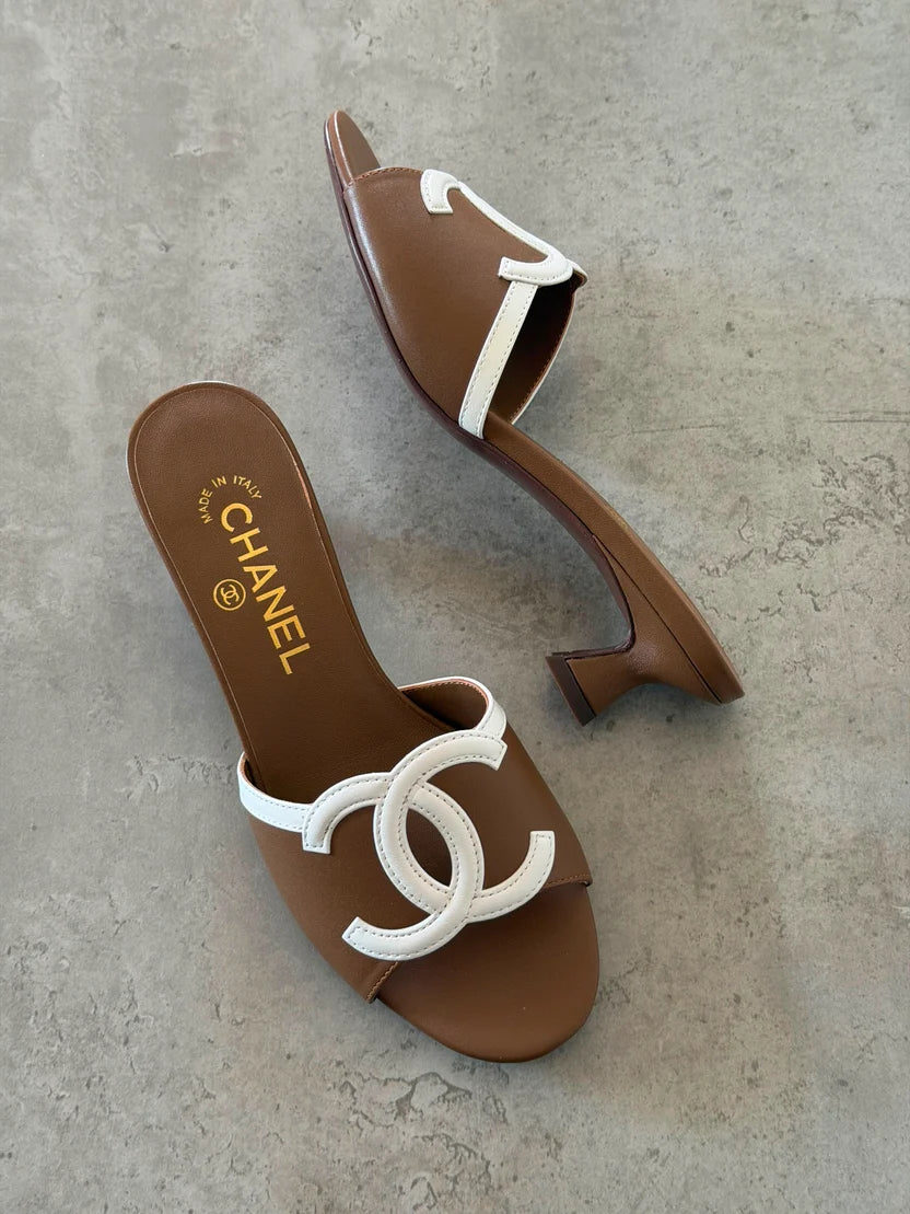 Chanel Low-Heel Mules