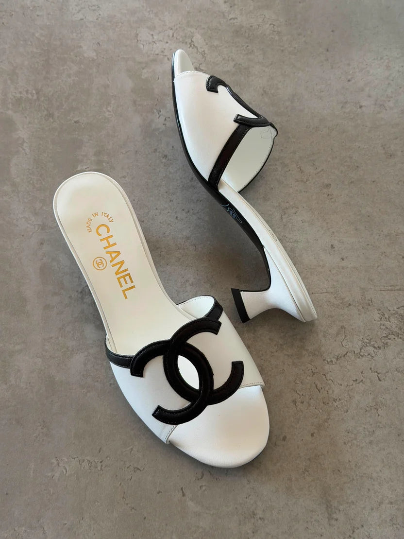 Chanel Low-Heel Mules