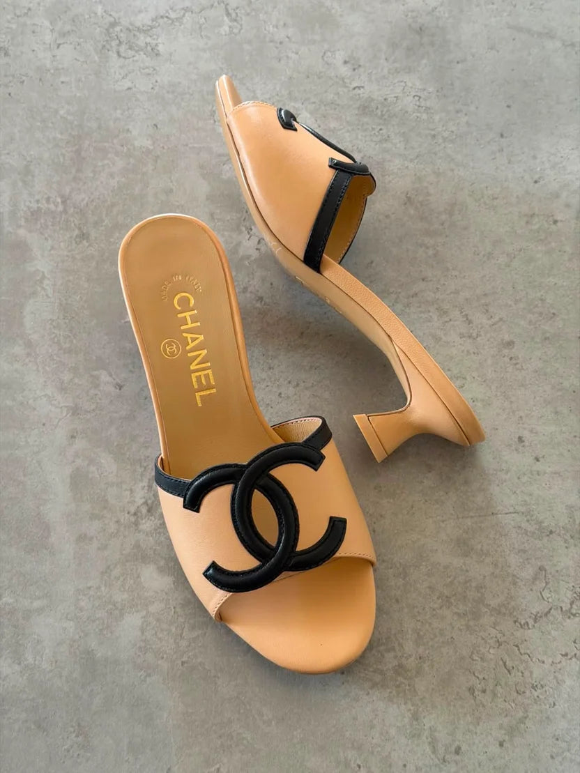 Chanel Low-Heel Mules