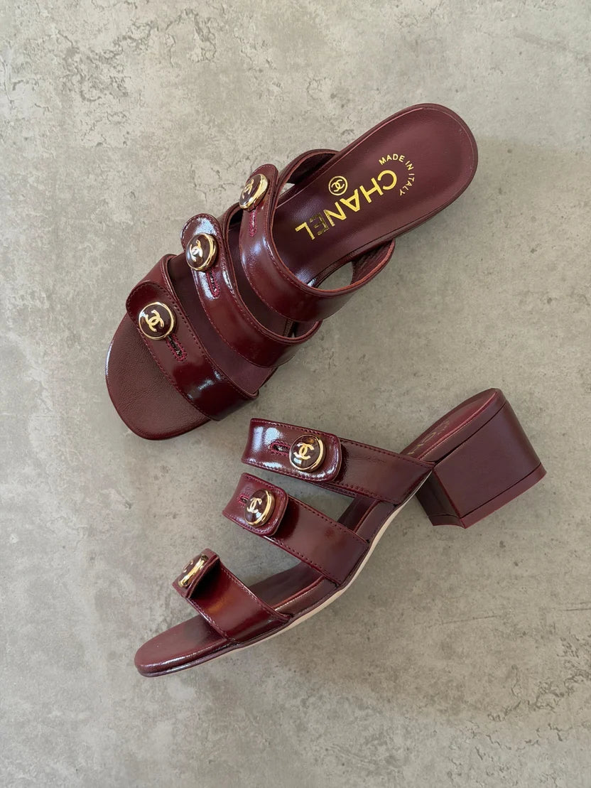 Chanel Lambskin Mules