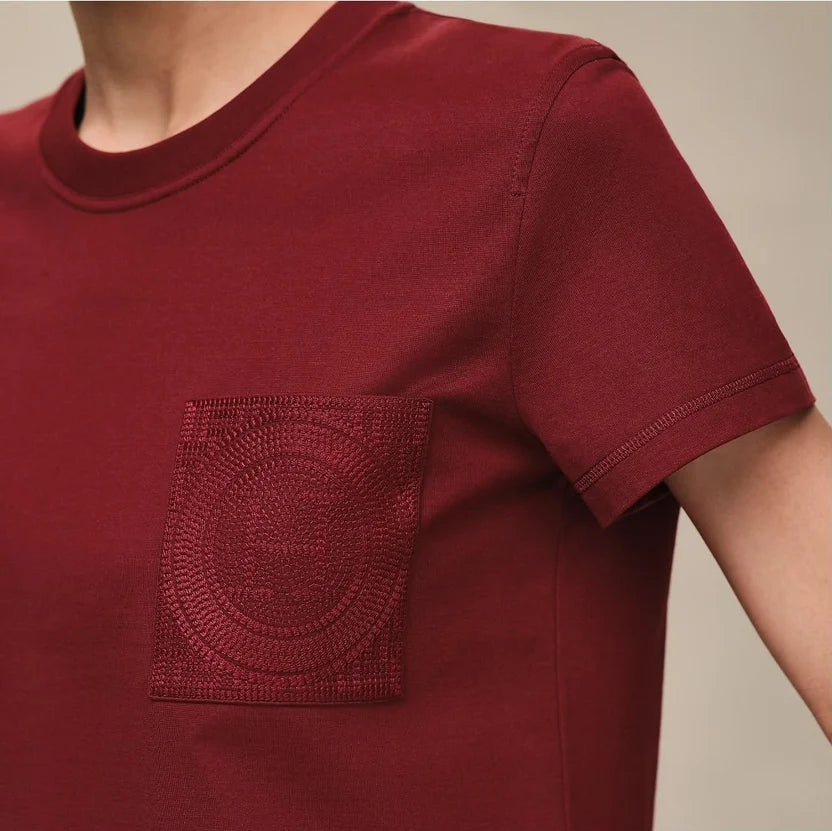 Hermes Embroidered Pocket T-Shirt