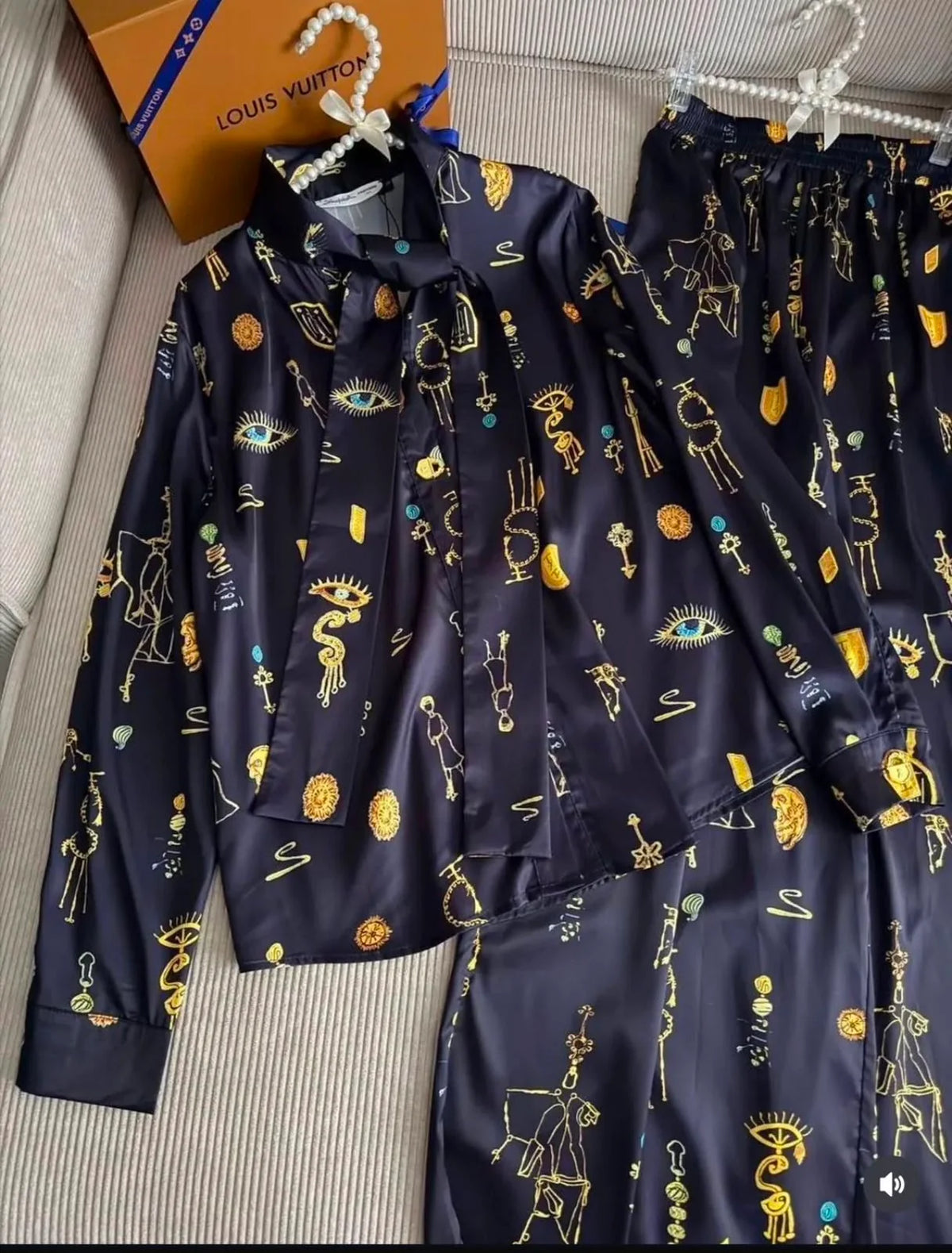 Schiaparelli Satin Co-Ord Set