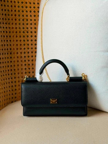 Dolce & Gabbana Leather Sicily Wallet on Chain Bag