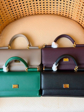 Dolce & Gabbana Leather Sicily Wallet on Chain Bag