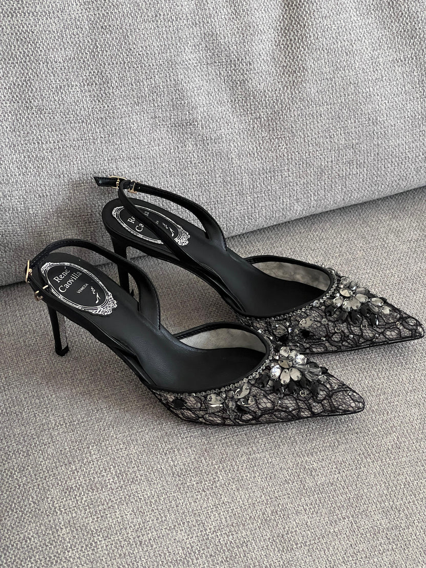 Rene Caovilla Slingback Pumps