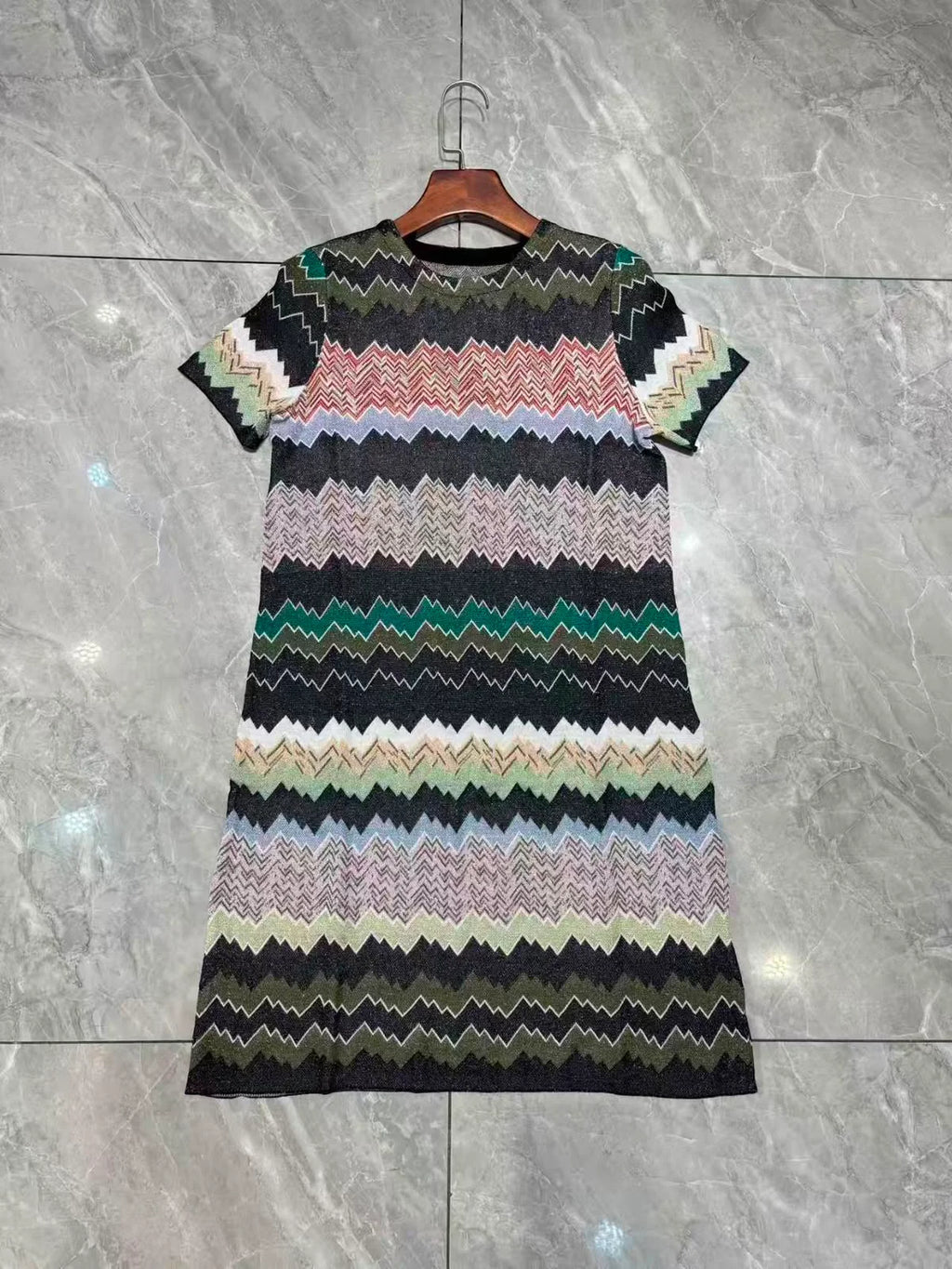 Missoni Mini Zigzag Short-Sleeve Dress