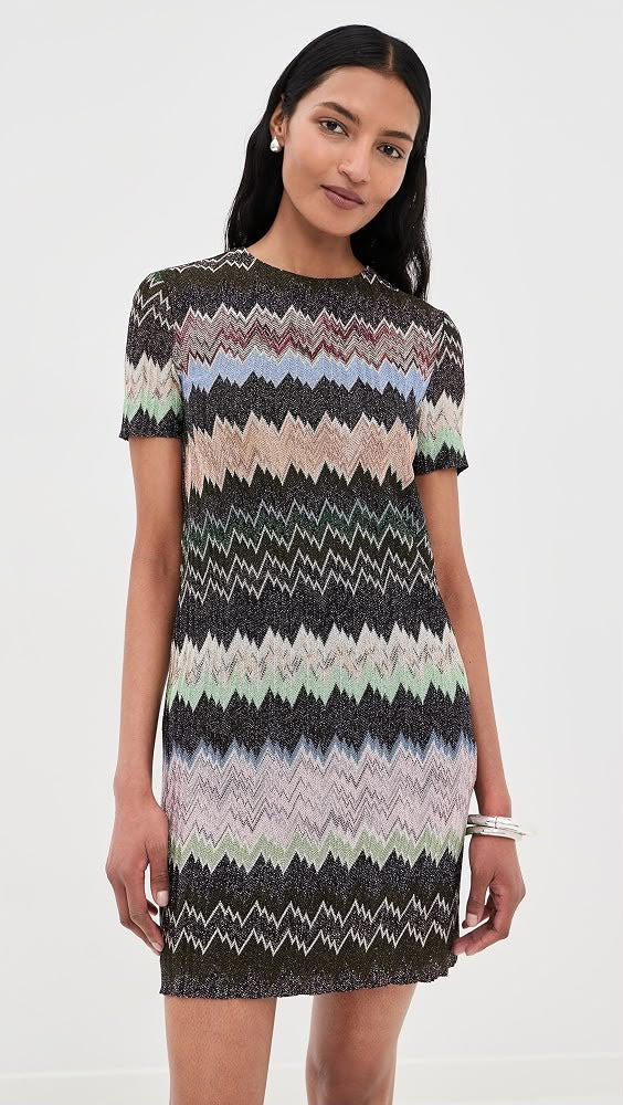 Missoni Mini Zigzag Short-Sleeve Dress