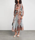 Zimmermann Aster Tie-Neck Blouse and Aster Scarf Midi Skirt Set