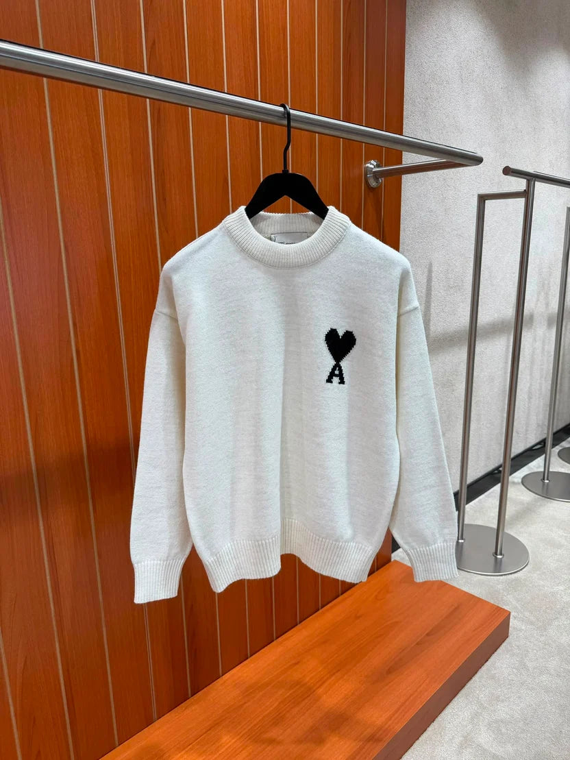 AMI Paris Ami de Coeur Crewneck Sweater